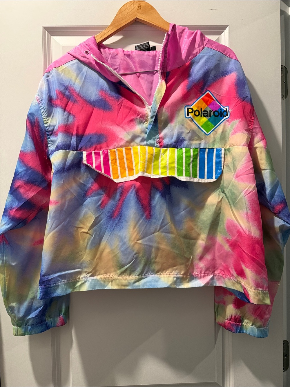 Polaroid Tie-Dye Hooded Pullover